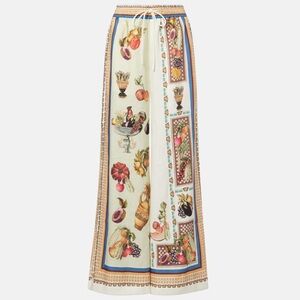 ALÉMAIS
Mercado printed linen wide-leg pants